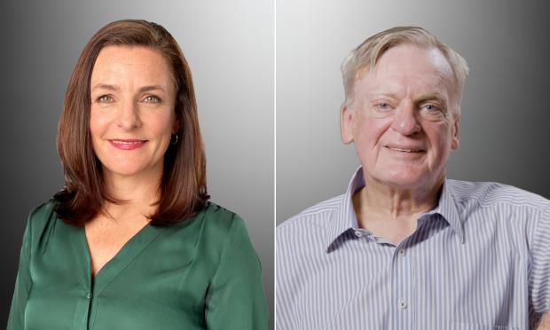 Melissa Reader and Professor Ken HIllman