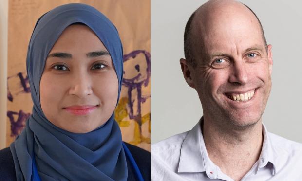 Dr Laila Ibrahim and Dr Nigel Crawford