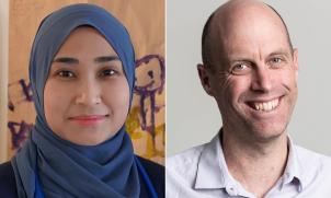 Dr Laila Ibrahim and Dr Nigel Crawford